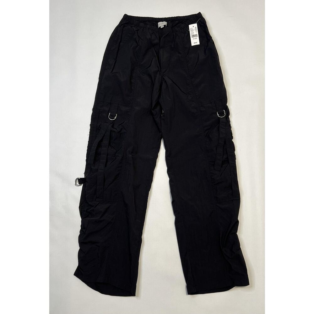 Pacsun Pants Womens XS Black Cargo Streetwear Elastic Waist Utility Pockets New